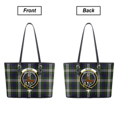 Blair Dress Tartan Crest Leather Tote Bag