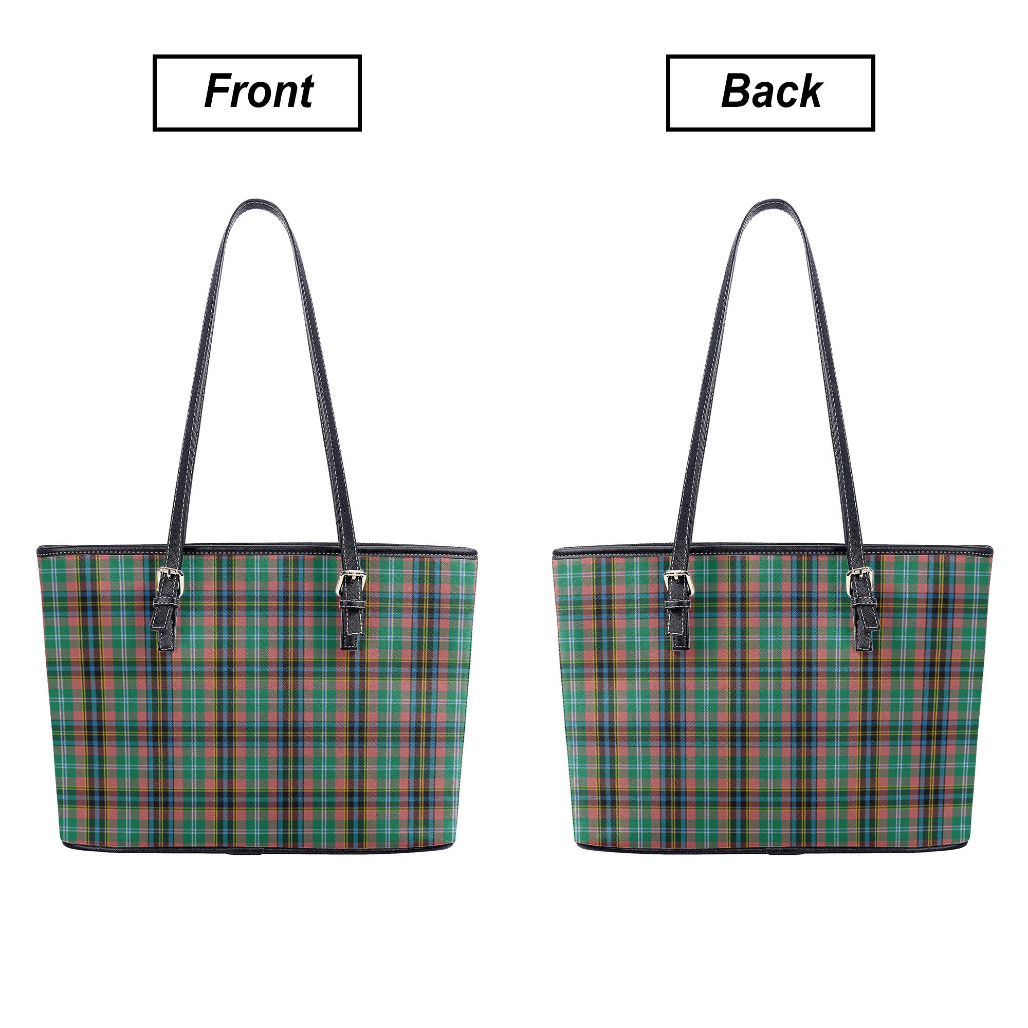 Coulter Tartan Leather Tote Bag