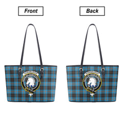 Horsburgh Tartan Crest Leather Tote Bag