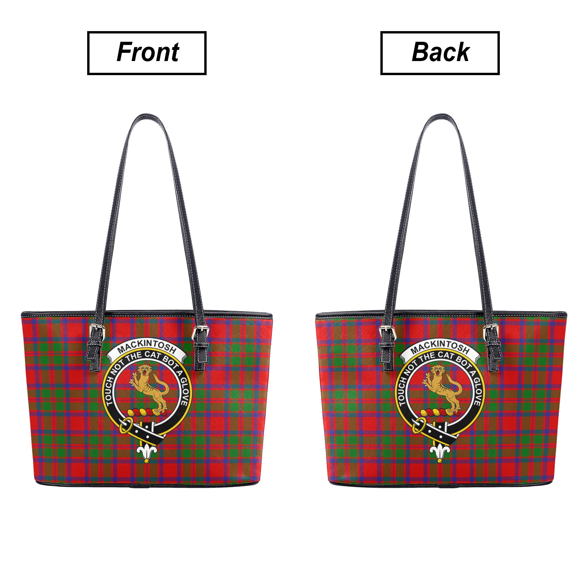 MacKintosh Modern Tartan Crest Leather Tote Bag