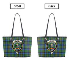 MacLaren Ancient Tartan Crest Leather Tote Bag