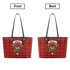 McColl Tartan Crest Leather Tote Bag