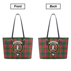 McCullough Tartan Crest Leather Tote Bag