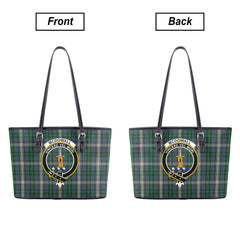 McDowall Tartan Crest Leather Tote Bag