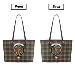 Scott Brown Ancient Tartan Crest Leather Tote Bag