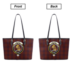 Walker Tartan Crest Leather Tote Bag