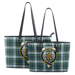 McKenzie Dress Ancient Tartan Crest Leather Tote Bag