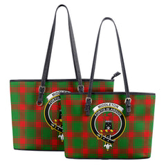 Middleton Modern Tartan Crest Leather Tote Bag