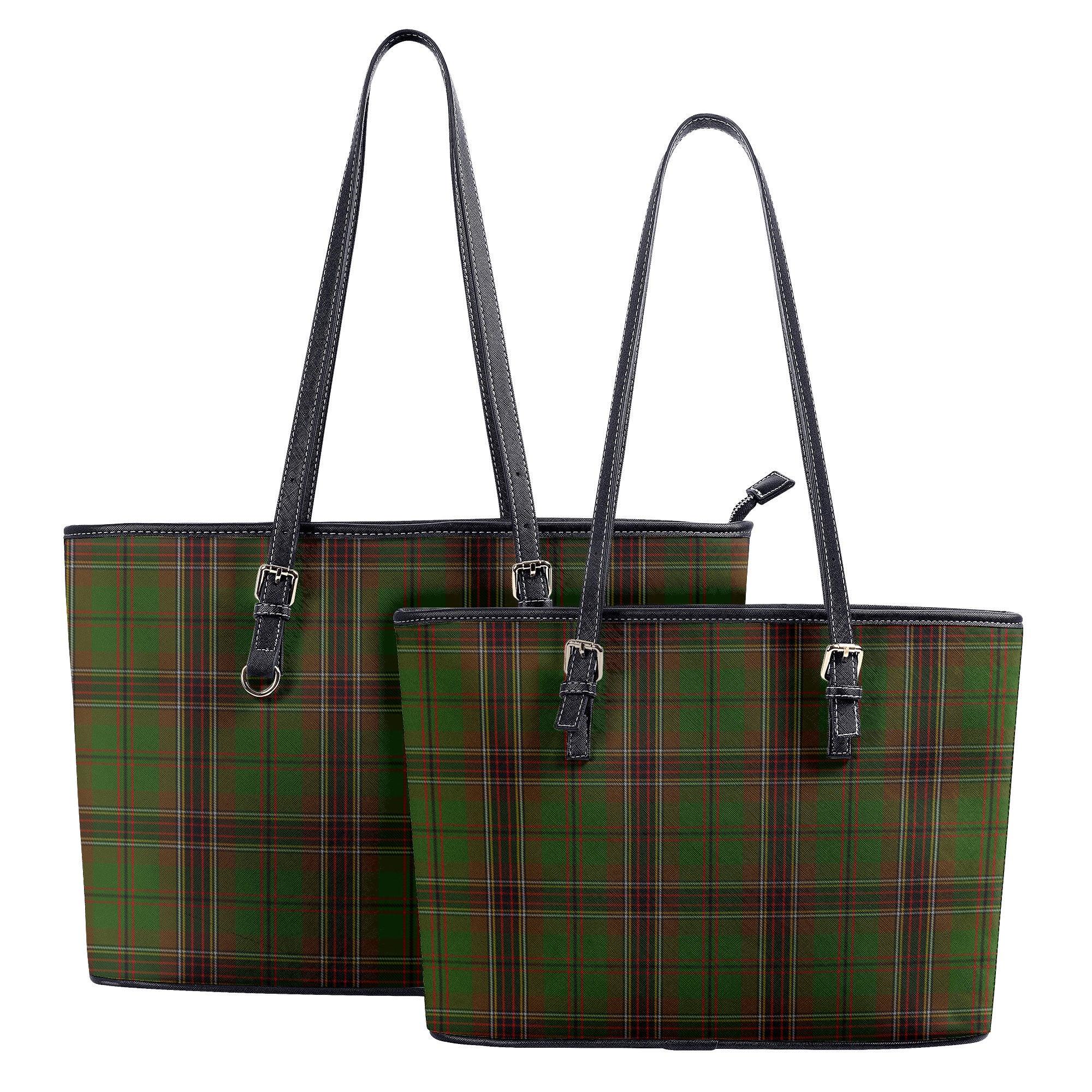 Murphy Tartan Leather Tote Bag