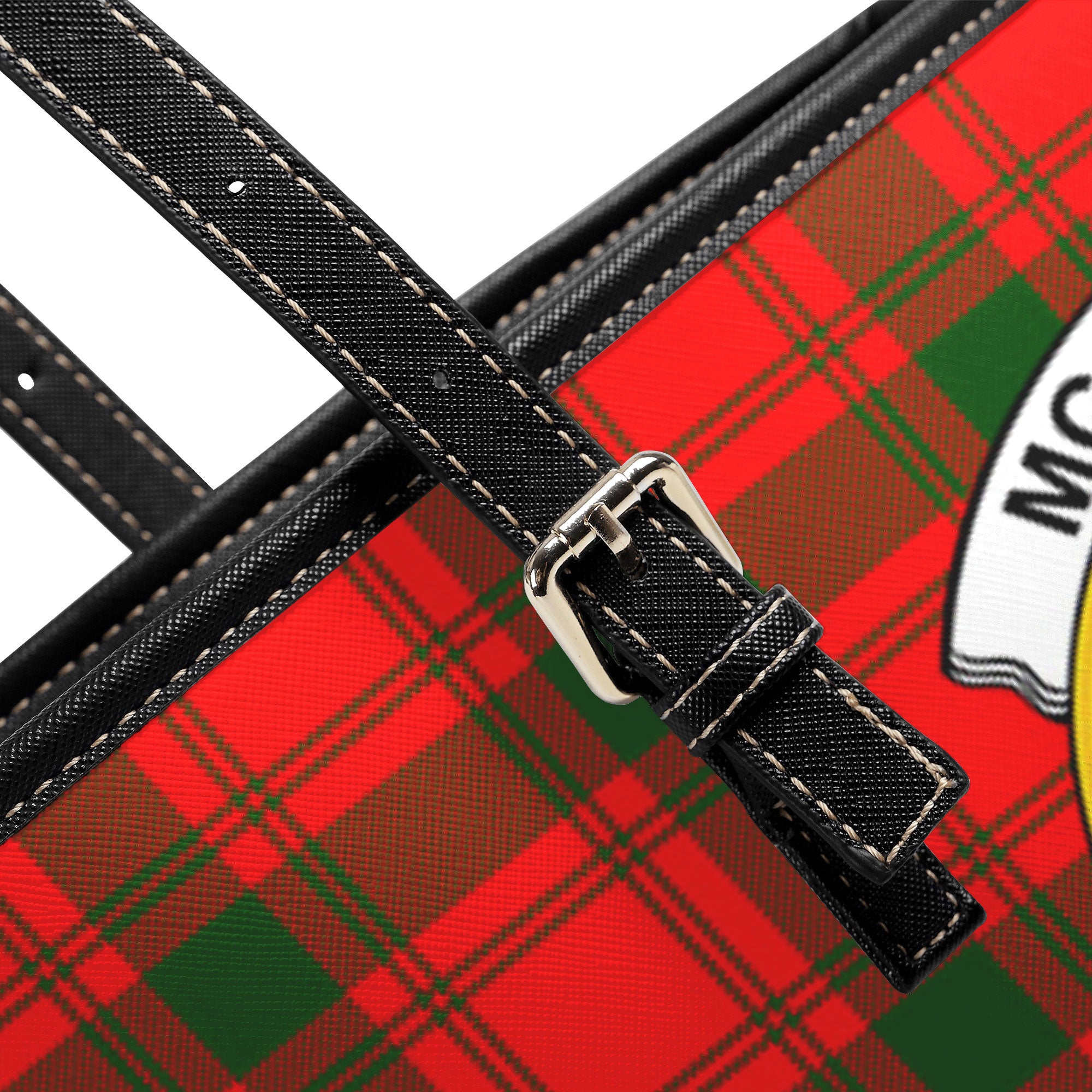 McQuarrie Tartan Crest Leather Tote Bag