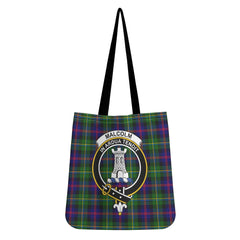 Malcolm Modern Tartan Crest Tote Bag