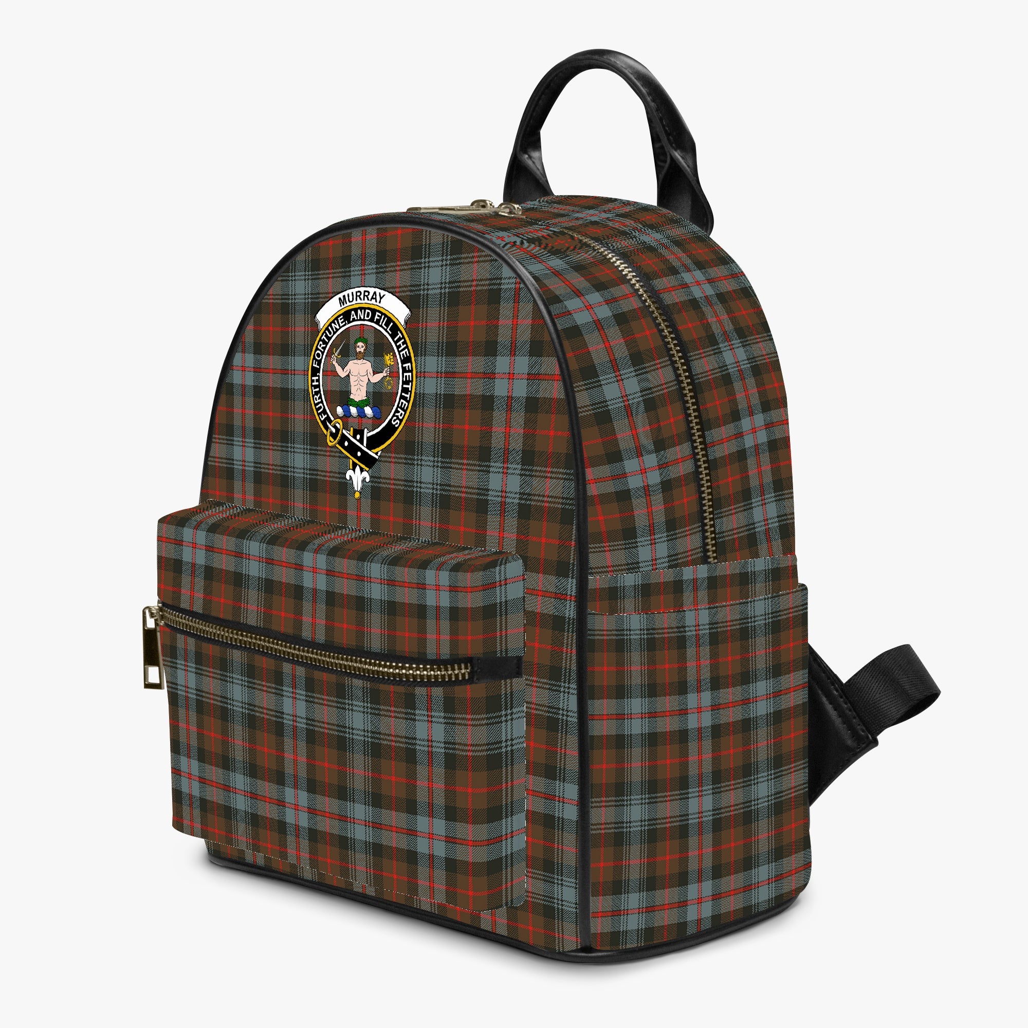 Murray of Atholl Weathered Tartan Crest PU Backpack