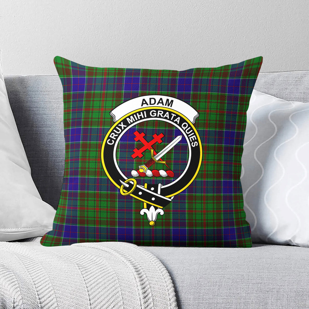 Adam Tartan Crest Pillow Cover