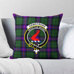 Armstrong Modern Tartan Crest Pillow Cover