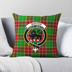 Baxter Modern Tartan Crest Pillow Cover