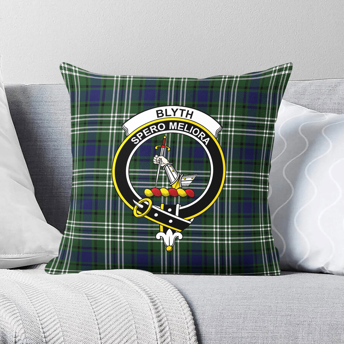 Blyth Tartan Crest Pillow Cover