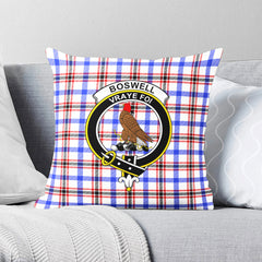 Boswell Modern Tartan Crest Pillow Cover