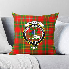 Burnett Ancient Tartan Crest Pillow Cover