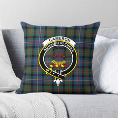 Cameron of Erracht Ancient Tartan Crest Pillow Cover