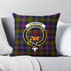 Cameron of Erracht Modern Tartan Crest Pillow Cover