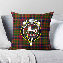 Cochrane Modern Tartan Crest Pillow Cover