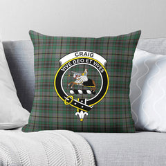 Craig Tartan Crest Pillow Cover