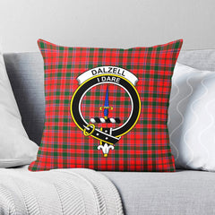 Dalziel Modern Tartan Crest Pillow Cover