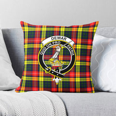 Dewar Tartan Crest Pillow Cover