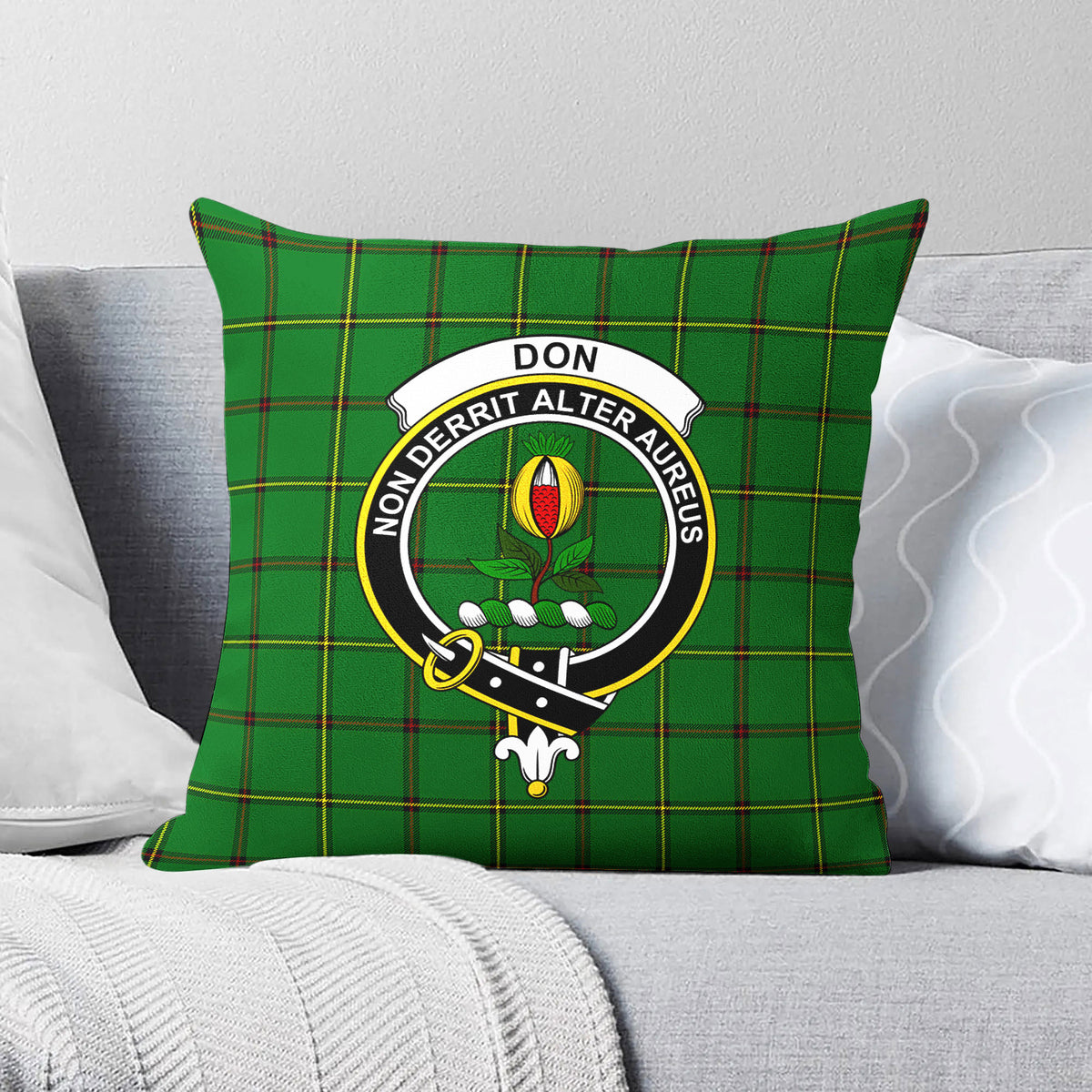 Don Tartan Crest Pillow Cover