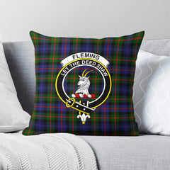 Fleming Tartan Crest Pillow Cover