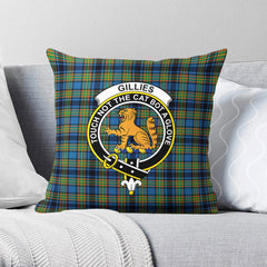 Gillies Ancient Tartan Crest Pillow Cover