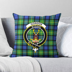 Gordon Old Ancient Tartan Crest Pillow Cover