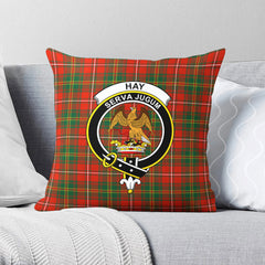 Hay Ancient Tartan Crest Pillow Cover