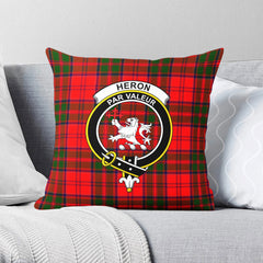 Heron Tartan Crest Pillow Cover