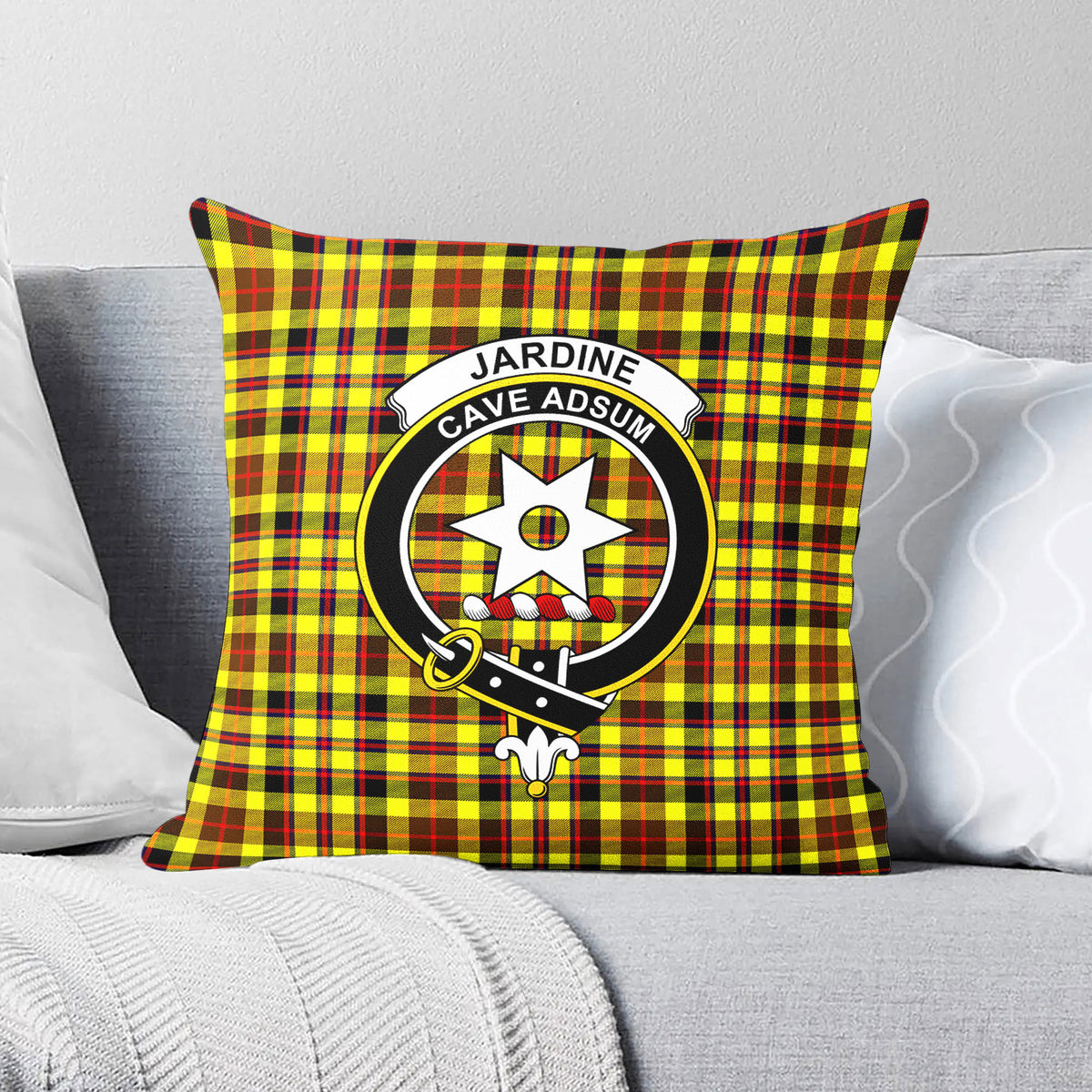 Jardine Tartan Crest Pillow Cover