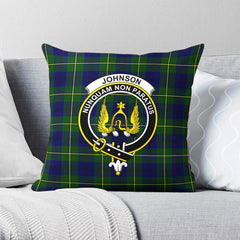 Johnson Modern Tartan Crest Pillow Cover