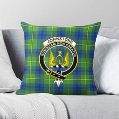 Johnstone Ancient Tartan Crest Pillow Cover