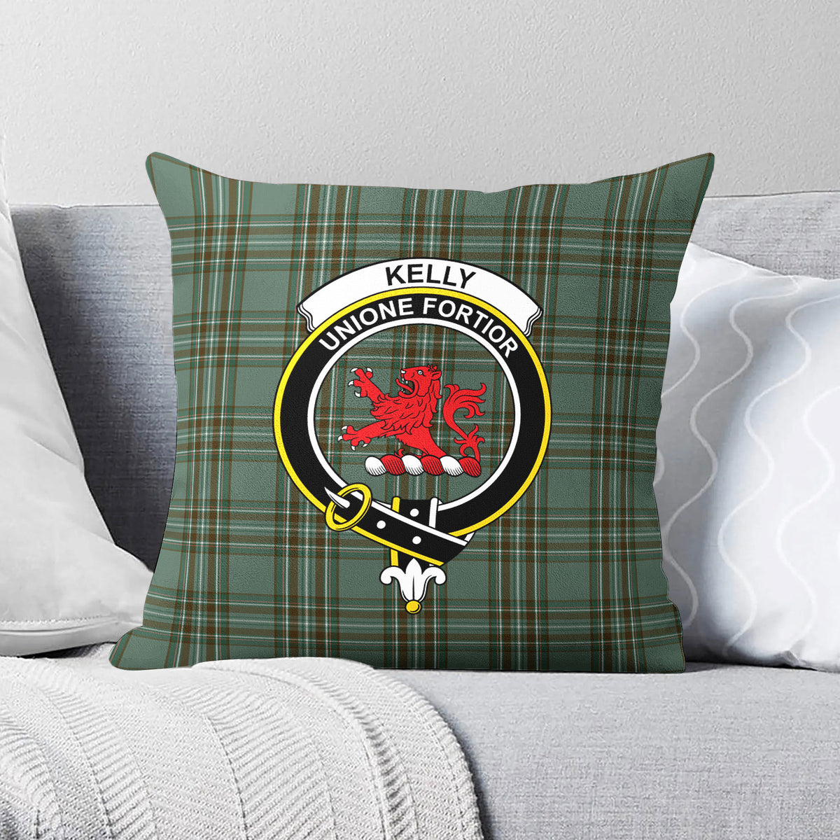 Kelly Dress Tartan Crest Pillow Cover