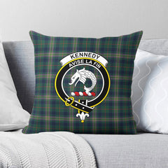 Kennedy Modern Tartan Crest Pillow Cover