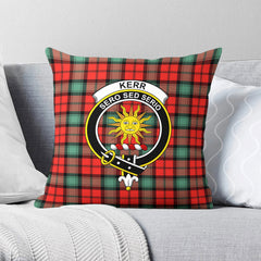 Kerr Ancient Tartan Crest Pillow Cover