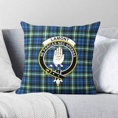 Lamont Ancient Tartan Crest Pillow Cover