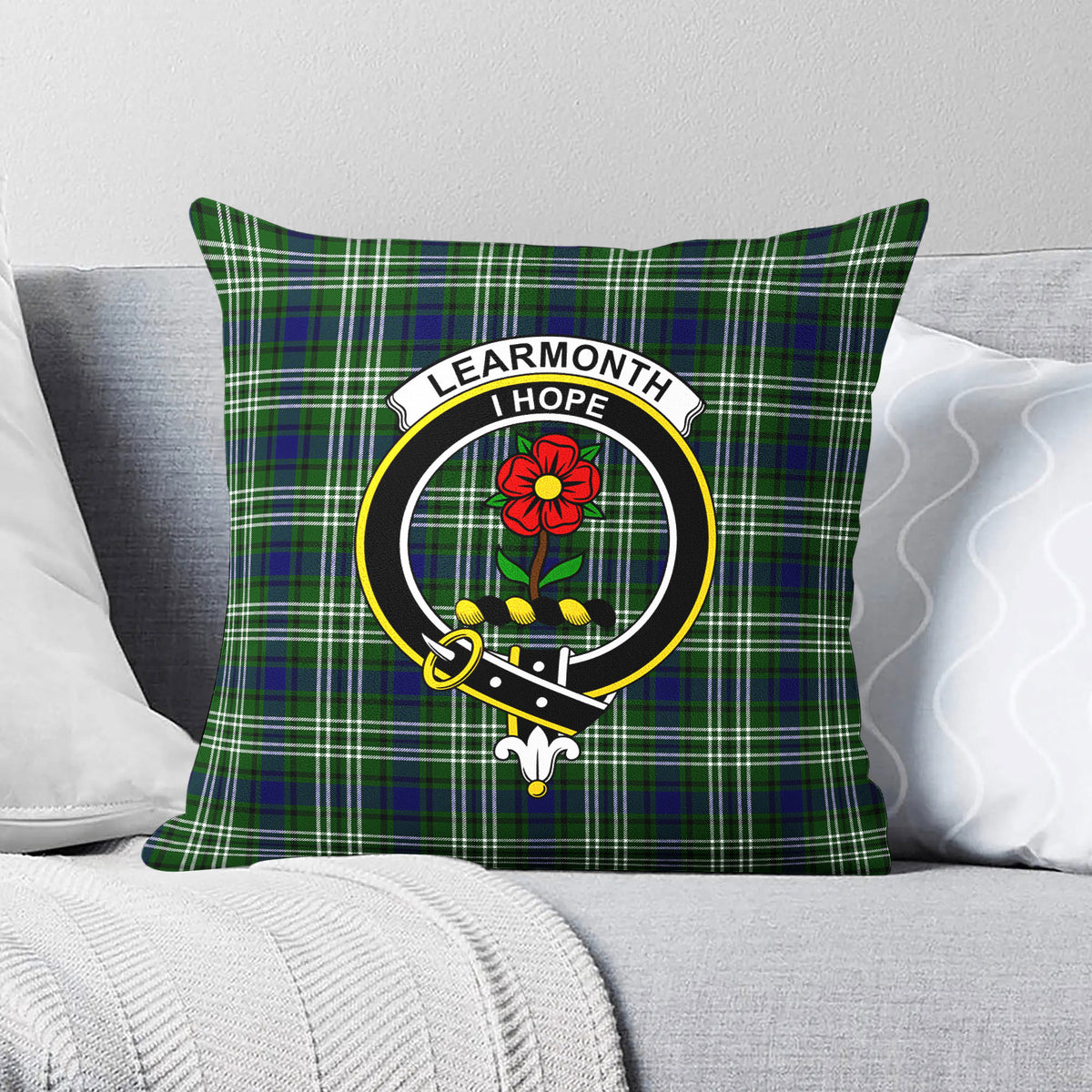 Learmonth Tartan Crest Pillow Cover