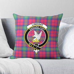 Lindsay Ancient Tartan Crest Pillow Cover