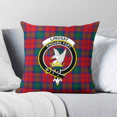 Lindsay Modern Tartan Crest Pillow Cover