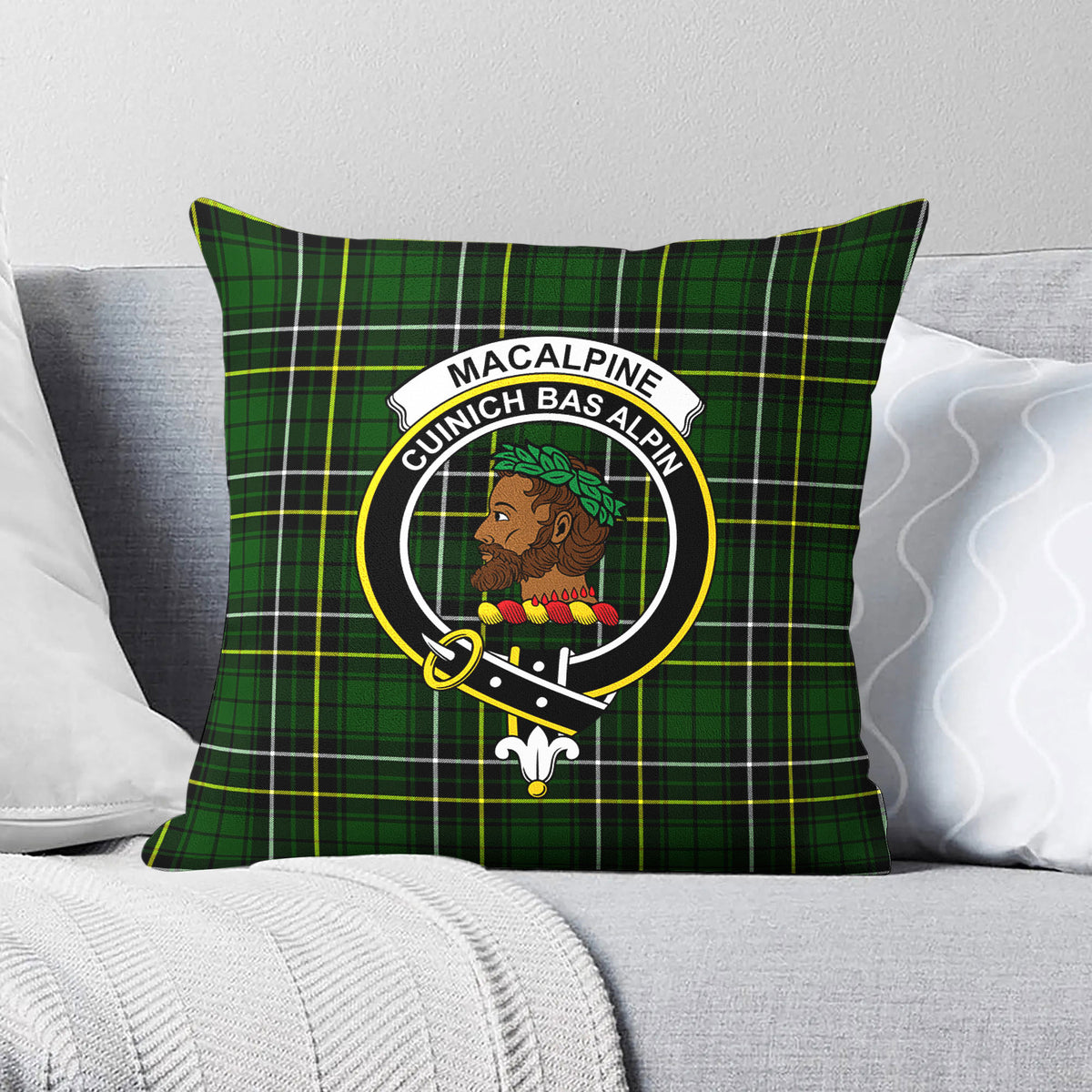 MacAlpine Modern Tartan Crest Pillow Cover