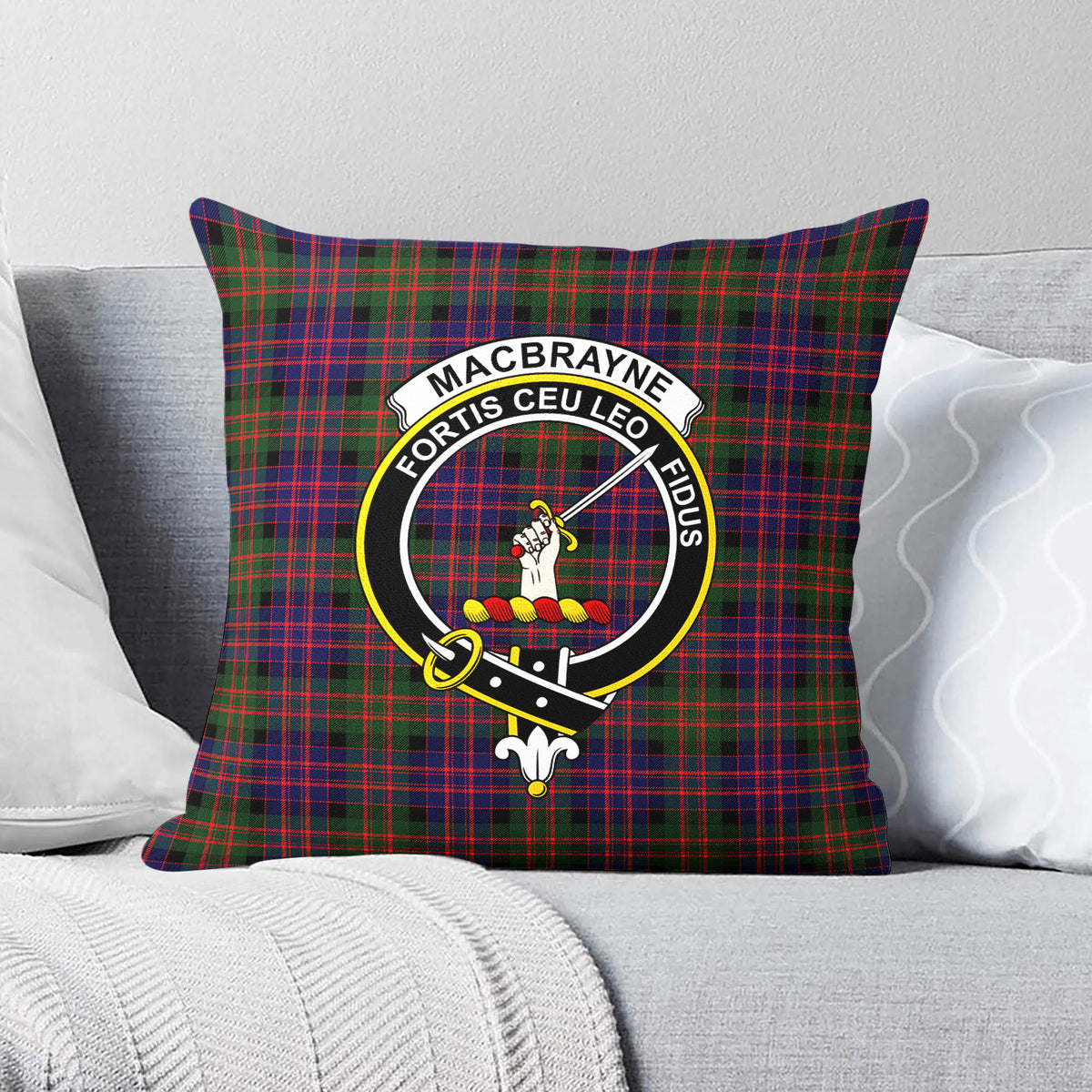 MacBrayne Tartan Crest Pillow Cover