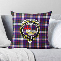 MacDonald Dress Modern Tartan Crest Pillow Cover