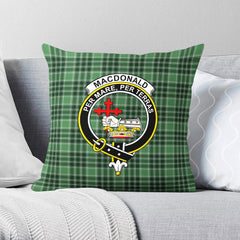 MacDonald Lord of the Isles Hunting Tartan Crest Pillow Cover