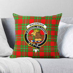 MacGregor Modern Tartan Crest Pillow Cover