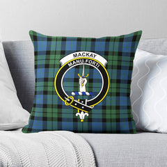 MacKay Ancient Tartan Crest Pillow Cover